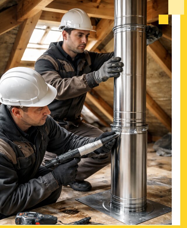 Монтаж дымоходов для каминов в Махачкале с гарантией качества
