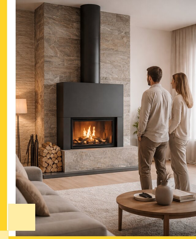 Закрытые камины под ключ в Махачкале от 124260 р., ЭриданМхч