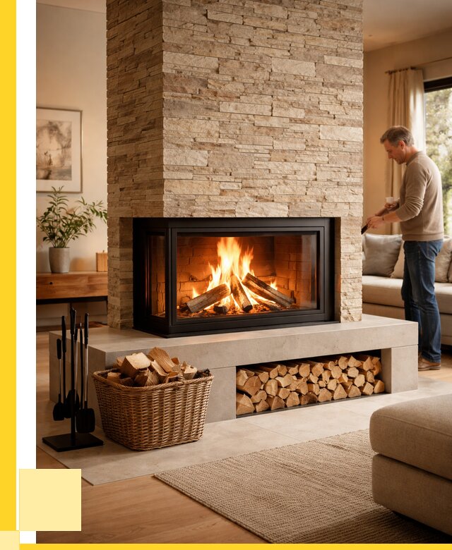 Дровяной камин под ключ в Махачкале от 207100 р. | ЭриданМхч