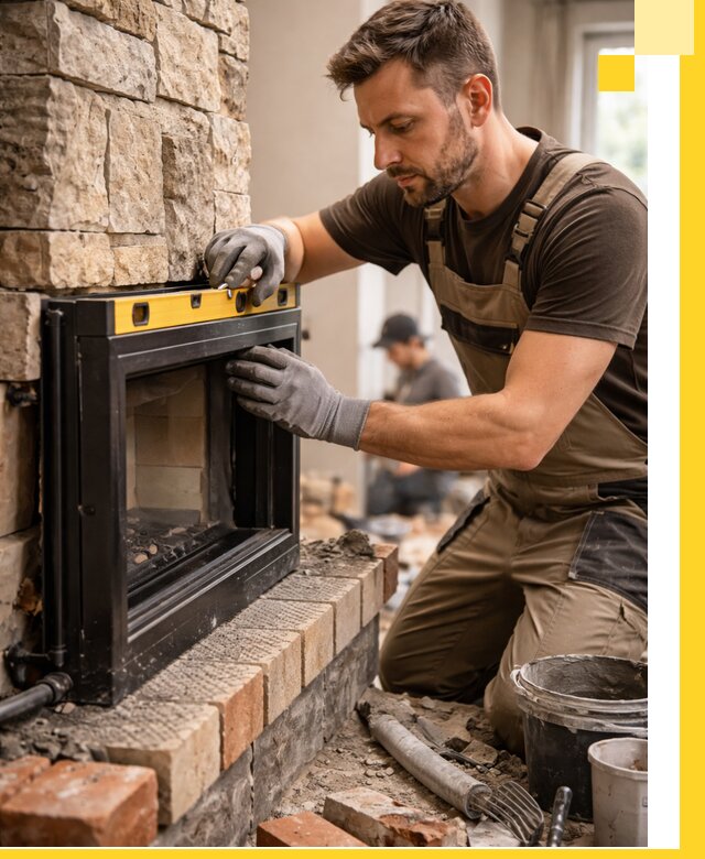 Дровяные камины под ключ в Махачкале: монтаж, обустройство