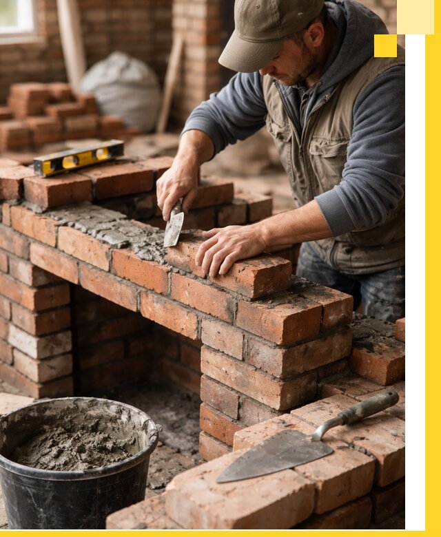 Кладка каминов под ключ в Махачкале профессиональная отделка и монтаж