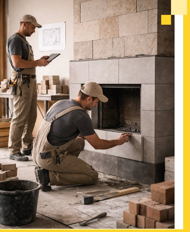 Индивидуальные проекты каминов и каминных систем в Махачкале