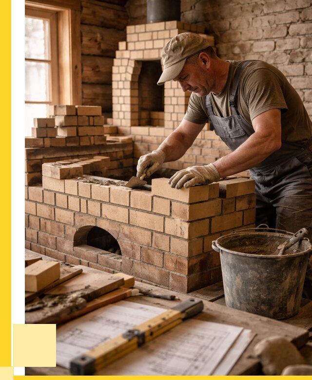 Кладка печей из кирпича в Махачкале цены от 31065 р. - ЭриданМхч