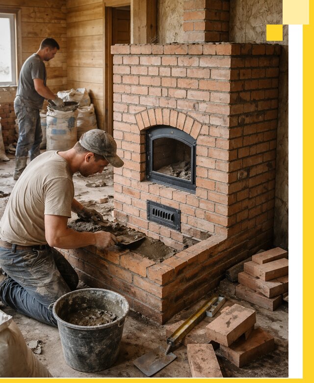 Профессиональное строительство печей в Махачкале под ключ