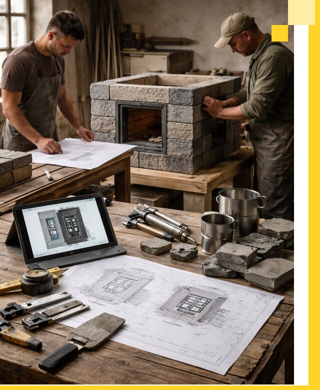 Разработка проектов печей с согласованием и монтажом в Махачкале