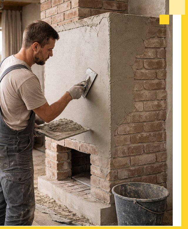 Отделка печей и облицовка каминов в Махачкале под ключ