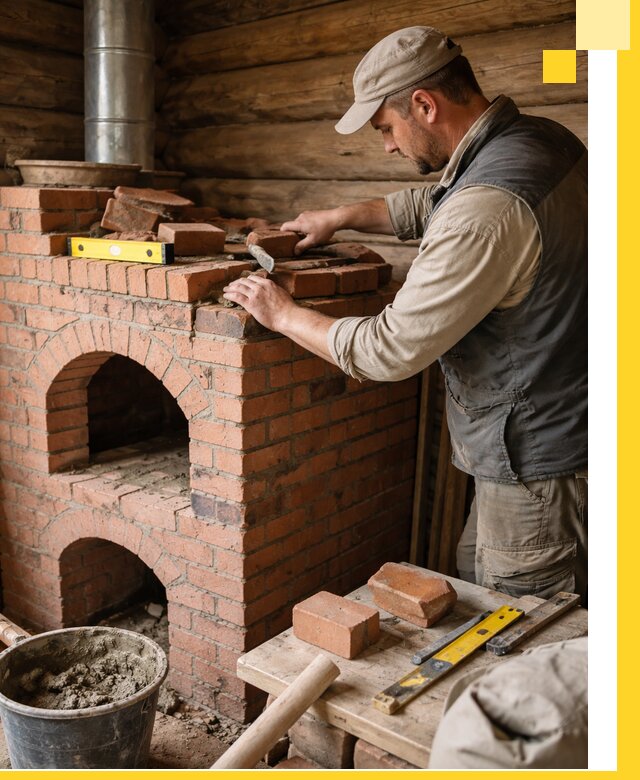 Изготовление и установка русских печей в Махачкале под ключ