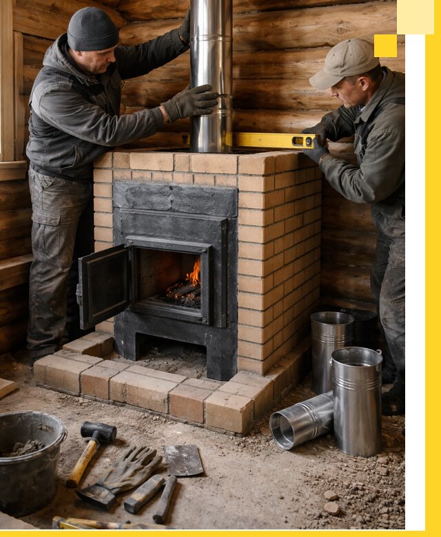 Проектирование, изготовление и установка банных печей в Махачкале