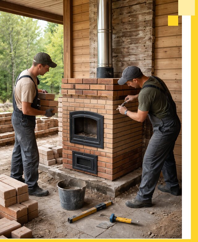 Производство и установка дачных печей под ключ в Махачкале