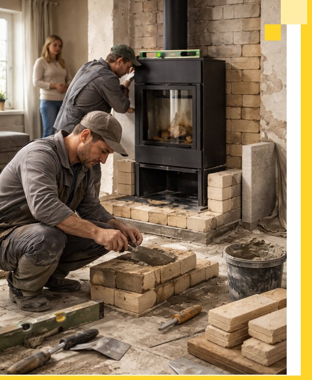 Печи и камины под ключ: проект, установка в Махачкале