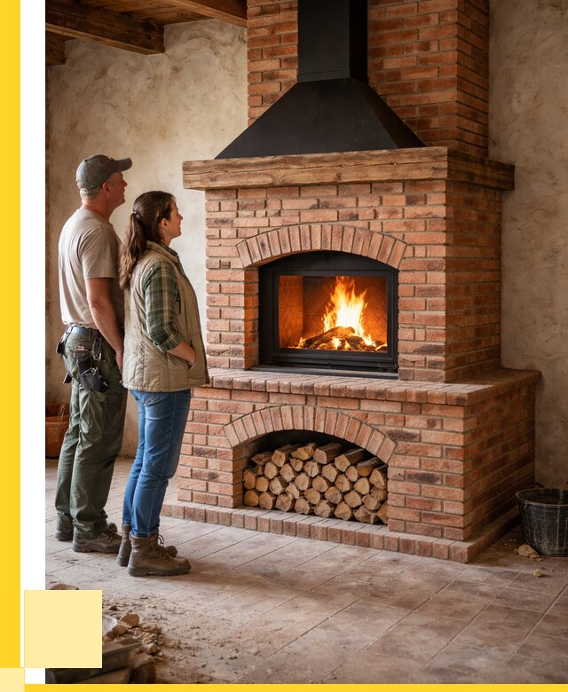 Печи камины из кирпича в Махачкале от 124260 р. | ЭриданМхч