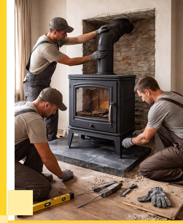Монтаж печи камина в частном доме в Махачкале от 25888 р. | ЭриданМхч