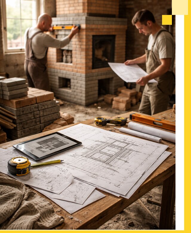 Проекты печей и каминов с индивидуальным дизайном в Махачкале