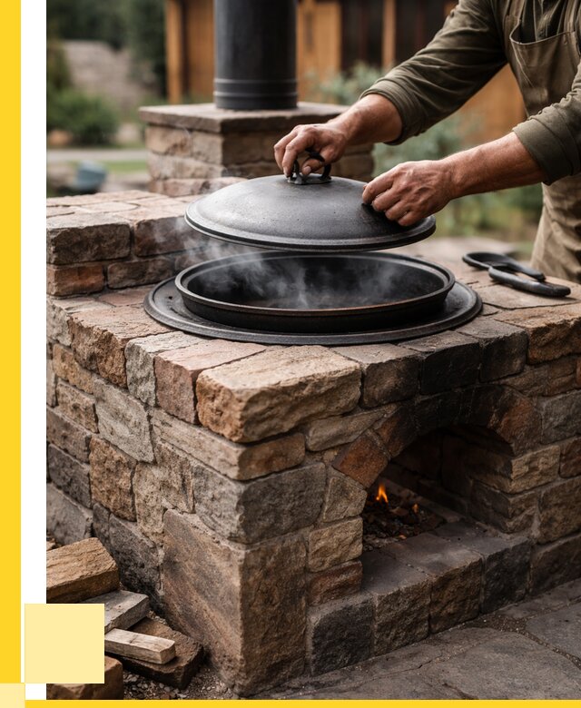 Печи для казана в Махачкале по цене от 18639 р. | ЭриданМхч