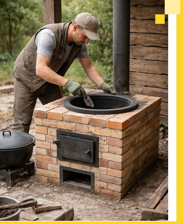 Изготовление и установка печей для казана в Махачкале под ключ