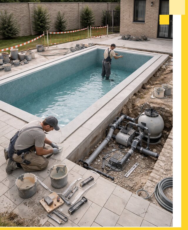 Строительство бассейнов под ключ в Махачкале: проекты и монтаж