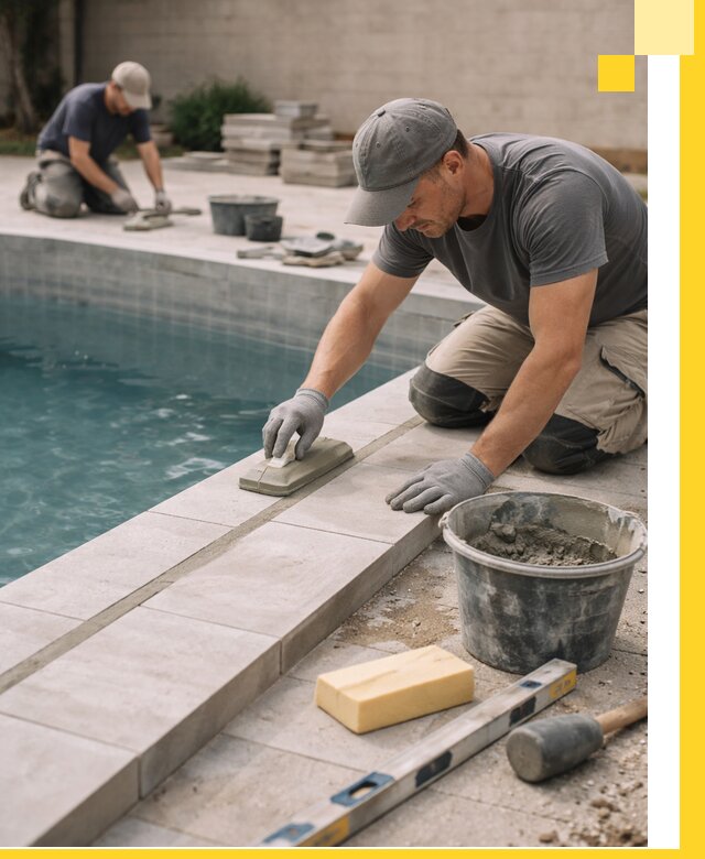 Отделка бассейнов в Махачкале: декоративная отделка и гидроизоляция