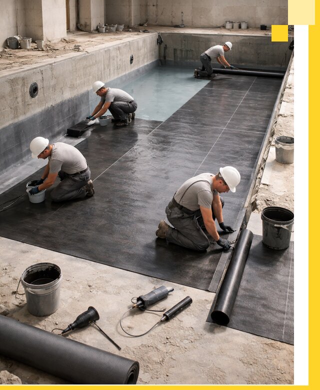 Профессиональная гидроизоляция бассейнов и чаш в Махачкале под ключ