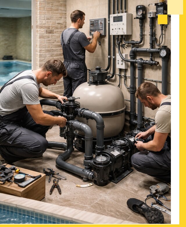 Комплексное оборудование для бассейнов под ключ в Махачкале