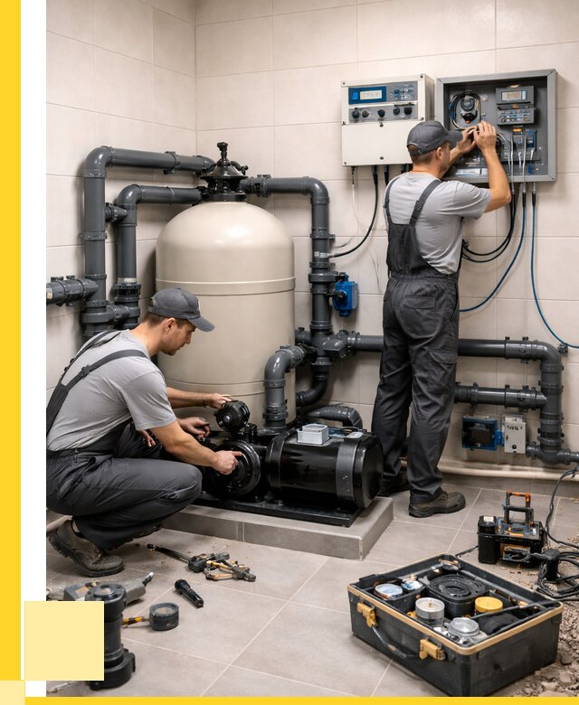 Монтаж оборудования для бассейнов в Махачкале от 41420 р. | ЭриданМхч