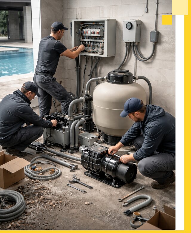 Профессиональный монтаж оборудования для бассейнов в Махачкале