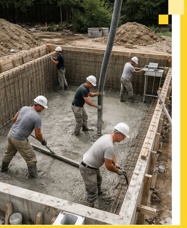 Строительство бетонных бассейнов под ключ в Махачкале