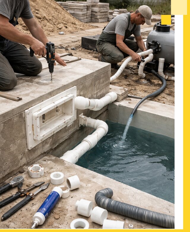 Строительство скиммерных бассейнов под ключ в Махачкале