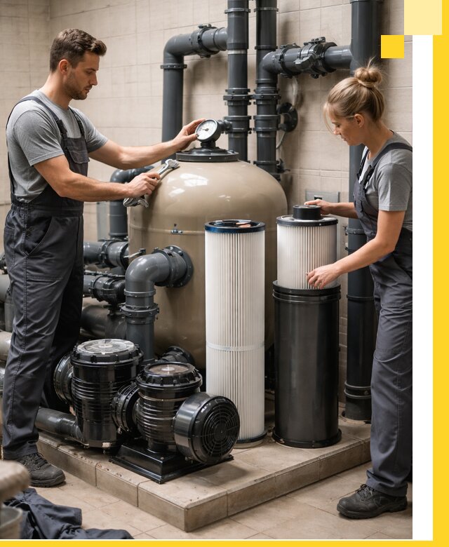 Фильтры и системы фильтрации для бассейнов в Махачкале