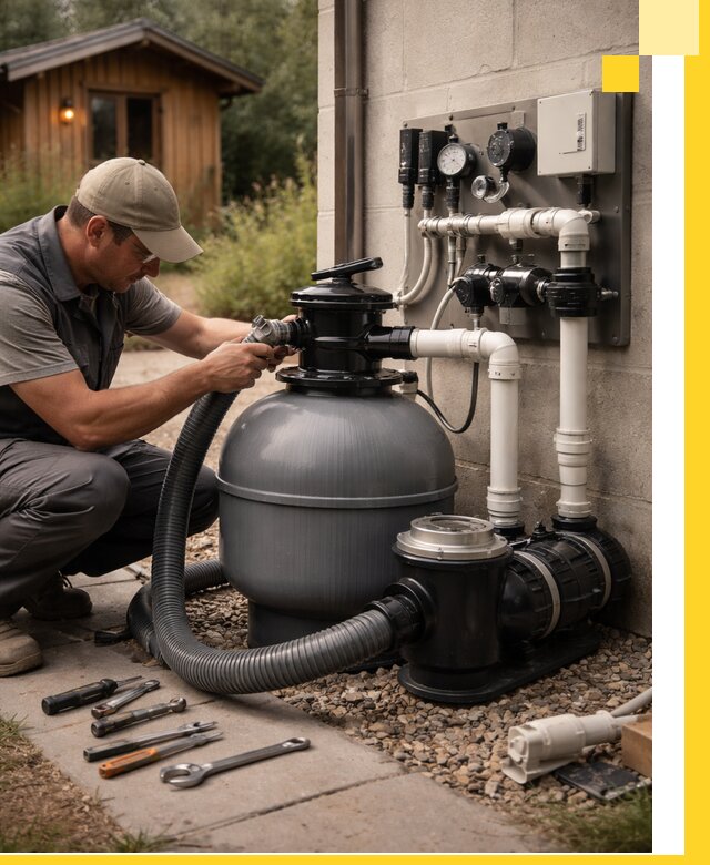 Продажа и монтаж фильтров и насосов для бассейнов в Махачкале