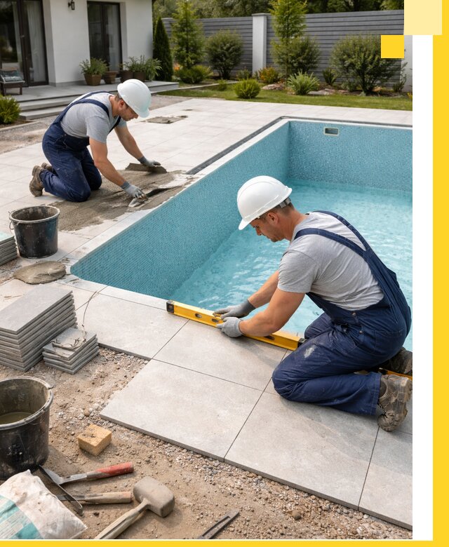 Строительство и монтаж плавательных бассейнов под ключ в Махачкале