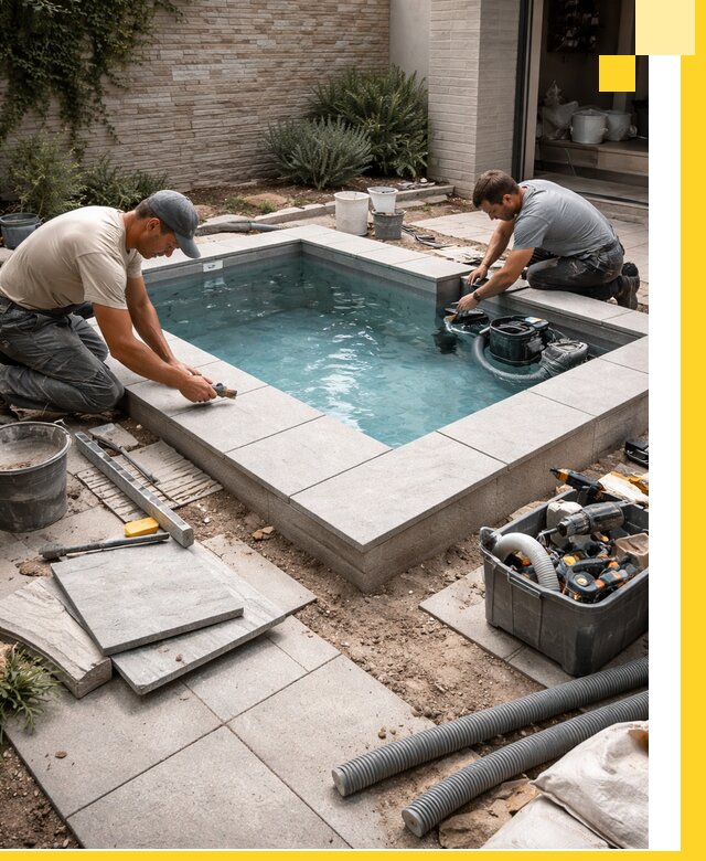 Мини бассейны под ключ в Махачкале, дизайн и установка