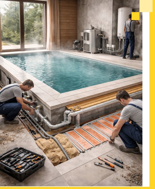 Проектирование и строительство тёплых бассейнов в Махачкале