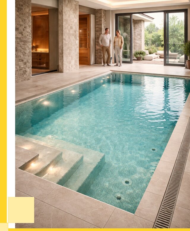 Бассейн во дворе в Махачкале: проект, отделка от 1242600 р. | ЭриданМхч