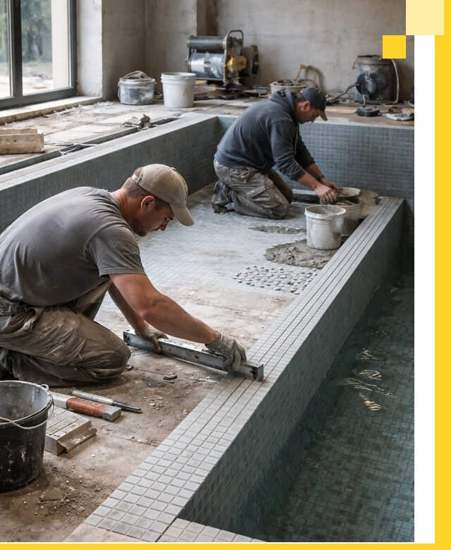 Строительство бассейна в частном доме в Махачкале под ключ