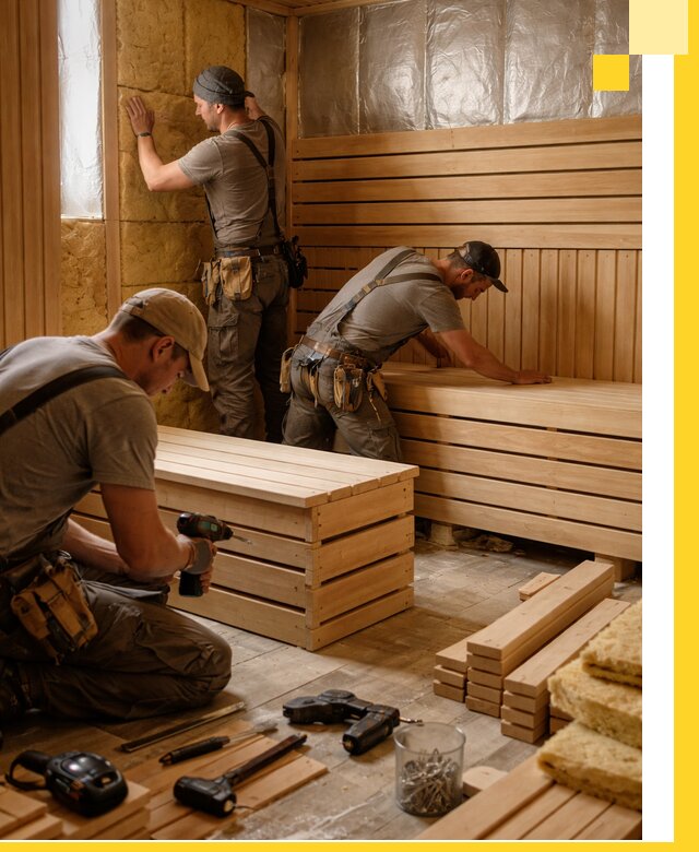 Профессиональное строительство саун под ключ в Махачкале