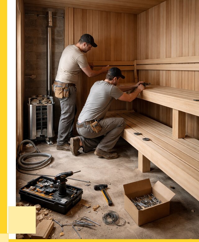 Монтаж саун под ключ в Махачкале от 124260 р. | ЭриданМхч