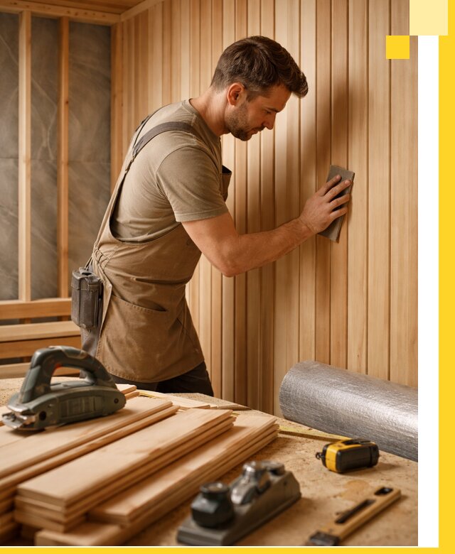 Профессиональная отделка саун и парных под ключ в Махачкале