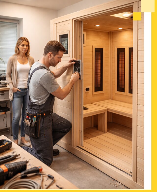 Инфракрасные сауны под ключ в Махачкале продажа и установка