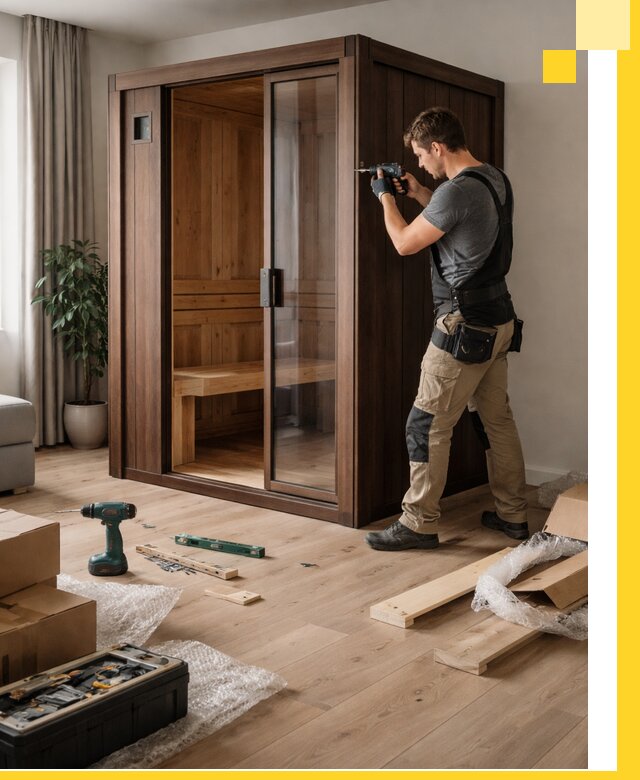 Установка и производство мини саун под ключ в Махачкале