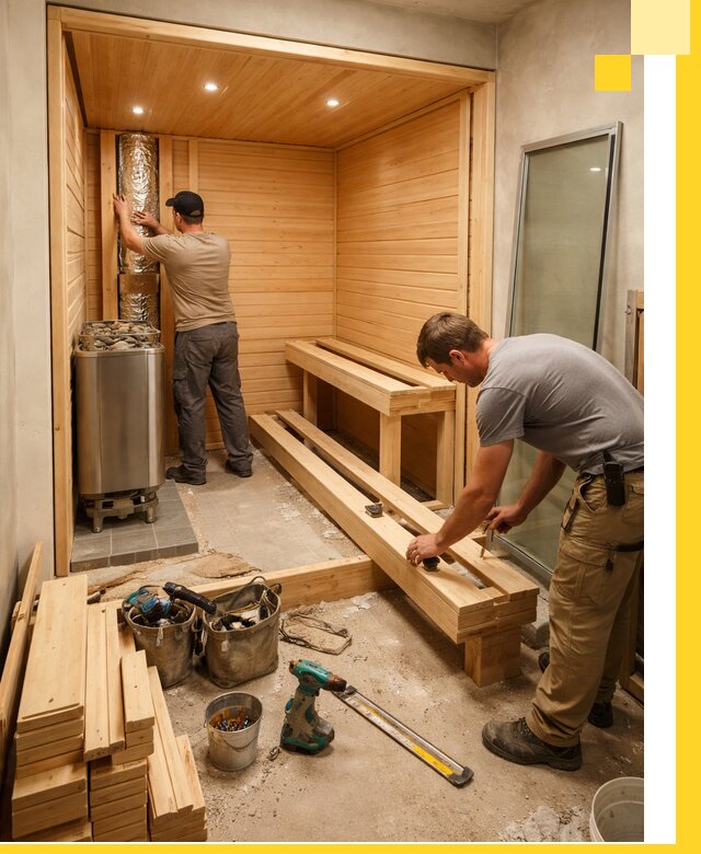 Проектирование и установка домашних саун под ключ в Махачкале