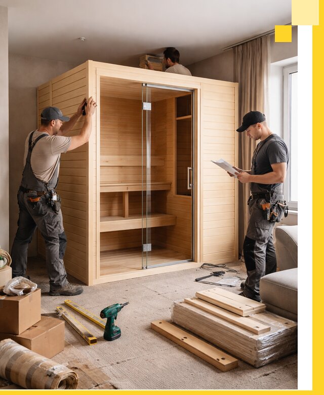 Установка и благоустройство саун в квартире в Махачкале