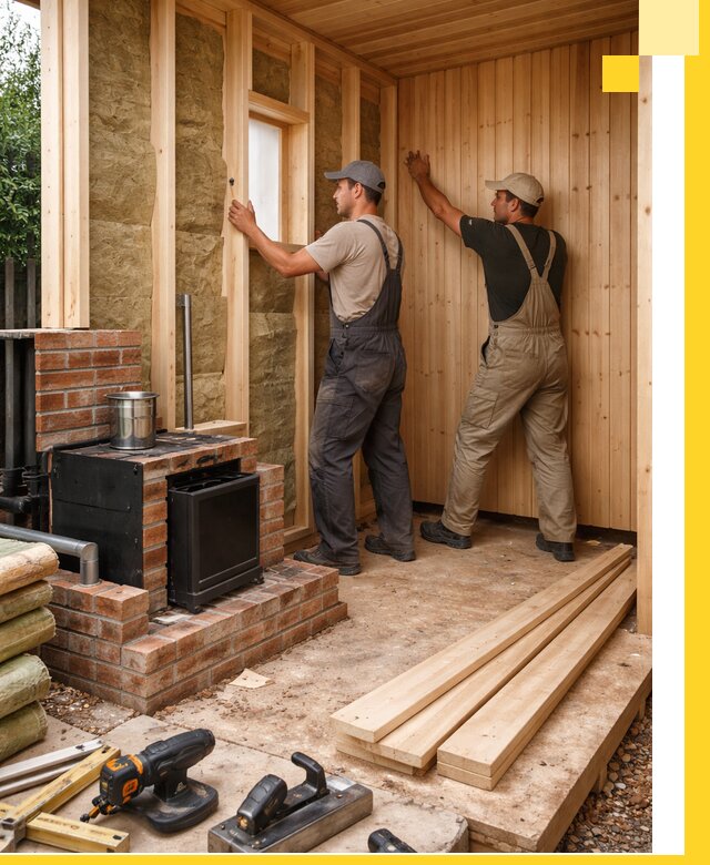 Строительство и установка дачных саун под ключ в Махачкале