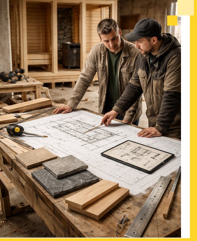 Проекты бань под ключ и планы строительства в Махачкале