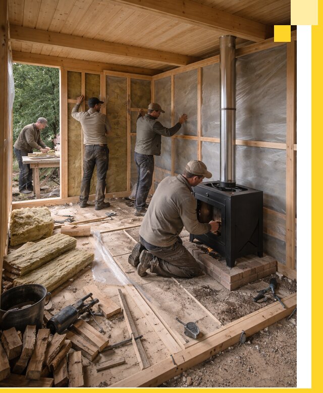 Профессиональный монтаж бань под ключ в Махачкале для дома