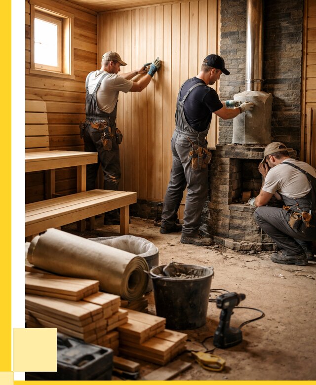 Ремонт бань под ключ в Махачкале от 46598 р. | ЭриданМхч