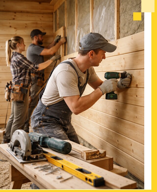 Обшивка бань под ключ в Махачкале: отделка стен и потолков