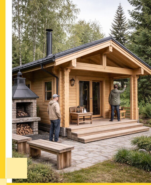 Деревянные бани под ключ в Махачкале от 465975 р. | ЭриданМхч