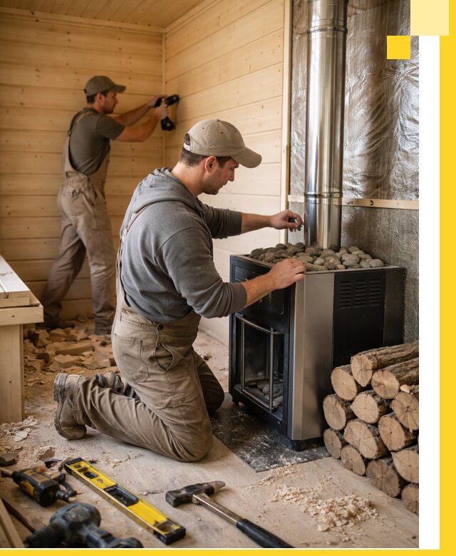 Строительство деревянных бань под ключ в Махачкале проекты и монтаж