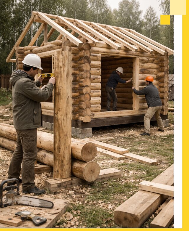 Строительство бань для дачи под ключ в Махачкале с доставкой и монтажом