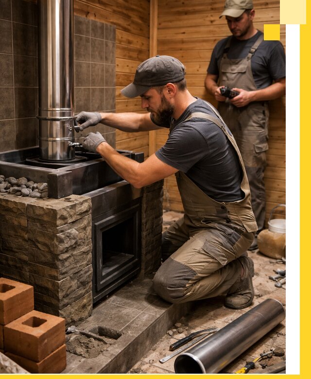 Изготовление и установка банных печей под ключ в Махачкале